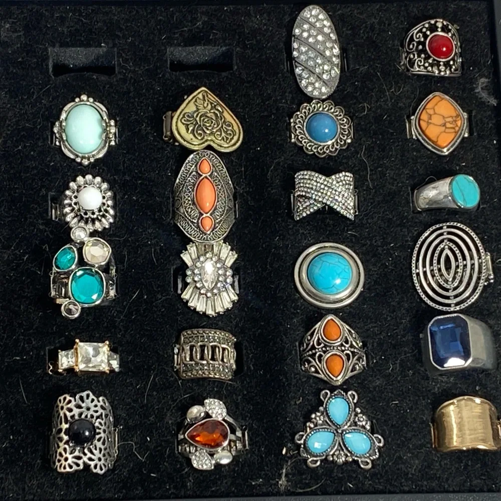Vibrant Gemstone Ring Collection Mix and match $5 Each or 5/$20!